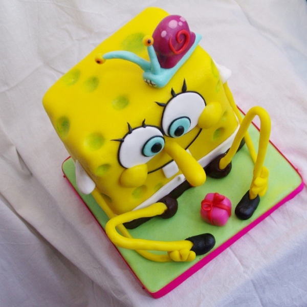 spongebob taart